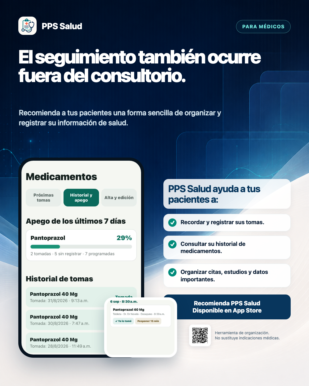 Anuncio de PPS Salud dirigido a médicos